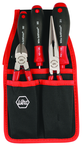 Soft Grip Belt Pack Pouch Set With Slotted & Philips Drivers Diagonal Cutters & Long Nose Pliers. 5 Pc. Set - Sun Tool & Supply