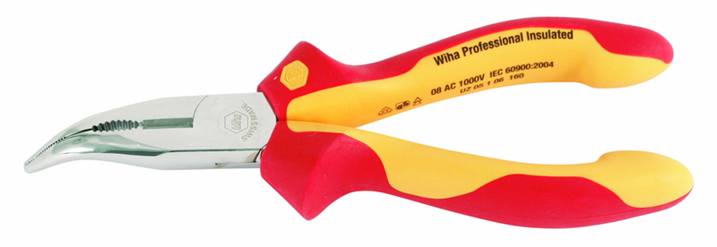 Insulated Bent Nose Pliers with Cutters 6.3" - Sun Tool & Supply