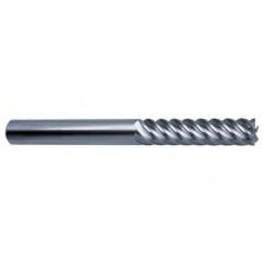 16mm Dia. - 150mm OAL - 45° Helix Bright Carbide End Mill - 6 FL - Sun Tool & Supply