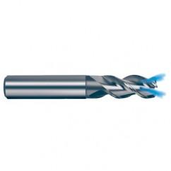 16mm Dia. - 92mm OAL - 45° Helix Bright Carbide End Mill - 3 FL - Sun Tool & Supply