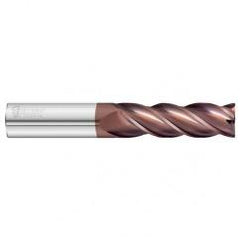 16mm Dia. x 125mm Overall Length 4-Flute 1mm C/R Solid Carbide SE End Mill-Round Shank-Center Cut-FC20 - Sun Tool & Supply