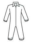 Micropourus Coverall w/ Zipper Front, Collar, Elastic Wrists & Ankles X-Large - Sun Tool & Supply