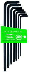 7 Piece - T6; T7; T8; T9; T10; T15; T20 MagicRing® Screw Holding - Torx Long Arm L-Key Set - Sun Tool & Supply