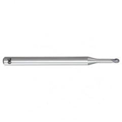 0.2mm x 4mm x 0.2mm x 45mm 2Fl Carbide Ball OSG EXOCARB® WXL® End Mill-WXL - Sun Tool & Supply