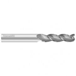 5/8 Dia. x 6 Overall Length 3-Flute .090 C/R Solid Carbide SE End Mill-Round Shank-Center Cut-Uncoated - Sun Tool & Supply