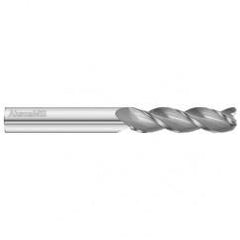 5/8 Dia. x 6 Overall Length 3-Flute .090 C/R Solid Carbide SE End Mill-Round Shank-Center Cut-Uncoated - Sun Tool & Supply