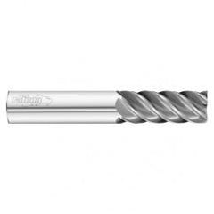 25mm Dia. x 121mm Overall Length 5-Flute Square End Solid Carbide SE End Mill-Round Shank-Center Cut-Uncoated - Sun Tool & Supply