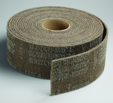 4'' x 30 ft. - Grade A Medium Grit - Scotch-Brite Cut & Polish Non Woven Abrasive Roll - Sun Tool & Supply