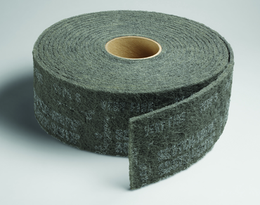 4'' x 30 ft. - Grade S Very Fine Grit - Scotch-Brite Clean & Finish Non Woven Abrasive Roll - Sun Tool & Supply