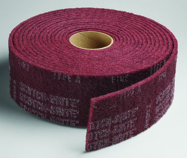 6'' x 30 ft. - Grade A Medium Grit - Scotch-Brite Clean & Finish Non Woven Abrasive Roll - Sun Tool & Supply