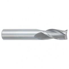 1 Dia. x 4 Overall Length 3-Flute Square End Solid Carbide SE End Mill-Round Shank-Center Cutting-Uncoated - Sun Tool & Supply