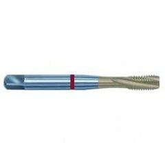 1/2-20 2B 3-Flute PM Cobalt Red Ring Semi-Bottoming 15 degree Spiral Flute Tap-TiN - Sun Tool & Supply