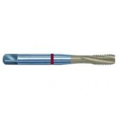 9/16-18 2B 3-Flute PM Cobalt Red Ring Semi-Bottoming 15 degree Spiral Flute Tap-TiN - Sun Tool & Supply