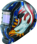 #41265 - Solar Powered Welding Helmet - Eagle/Flag - Replacement Lens: 4.5x3.5" Part # 41264 - Sun Tool & Supply