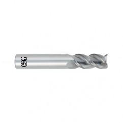 1/2 Dia. x 3 Overall Length 3-Flute Square End Solid Carbide SE End Mill-Round Shank-Center Cutting-Uncoated - Sun Tool & Supply