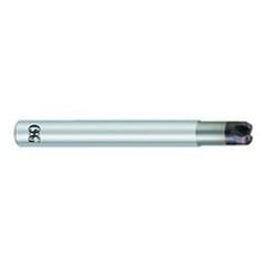 1/4" Dia. - .100"" LOC x 3 OAL 1/16 Radius 4 FL Carbide S/E HP End Mill-WXS - Sun Tool & Supply