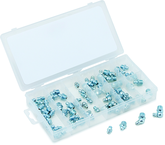 70 Pc. Grease Fitting Assortment - Contains: straight; 45 degree and 90 degree - Sun Tool & Supply