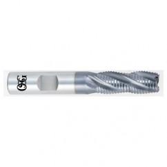 3/4 x 3/4 x 2-1/2 x 4-1/2 4 Fl HSS-CO Roughing Non-Center Cutting End Mill -  TiCN - Sun Tool & Supply