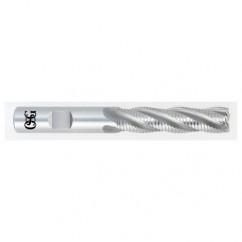 5/8 x 5/8 x 2-1/2 x 4-5/8 4 Fl HSS-CO Roughing Center Cutting End Mill -  Bright - Sun Tool & Supply