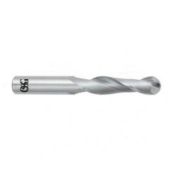 1/2" Dia. - 4" OAL - Bright CBD - Ball End SE EM - 2 FL - Sun Tool & Supply