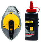 STANLEY® FATMAX® Aluminum Chalk Line Reel with 4 oz. Red Chalk - Sun Tool & Supply