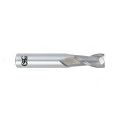 1/2 Dia. x 3 Overall Length 2-Flute .060 C/R Solid Carbide SE End Mill-Round Shank-Center Cutting-Uncoated - Sun Tool & Supply