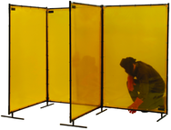 6' x 6' Yellow Transparent Vinyl Screen - Sun Tool & Supply