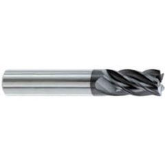 5/8" Dia. - 1-1/4" LOC - 3-1/2" OAL - .030-.035 Radius 5 FL Carbide S/E HP End Mill-AlTiN - Sun Tool & Supply