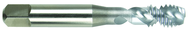 M6 x 1.0 Dia. - D5 - 2 FL - Premium HSS - Bright Semi Bottoming Spiral FL Tap - Sun Tool & Supply