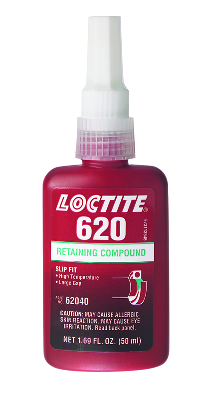 620 Retaining Compound; Slip Fit; High Strength; High Temperatures -50 ml - Sun Tool & Supply