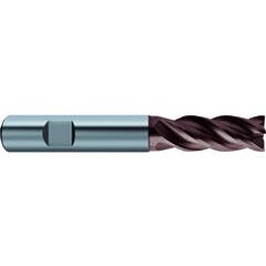 1/4x1/4x1/2x2-1/2 4Fl Carbide RF100 Diver End Mill-.0098 Chamfer-Cylindrical Shank-nano-Si - Sun Tool & Supply