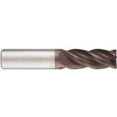 1/2x1/2x1x3-1/2 4Fl Carbide RF100 Diver End Mill-.031 Rad-Weldon Shank-nano-Si - Sun Tool & Supply