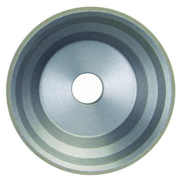 3-3/4 x 1-1/2 x 1-1/4" - 1/8" Abrasive Depth - 150 Grit - Type 11V9 Diamond Flaring Cup Wheel - Sun Tool & Supply