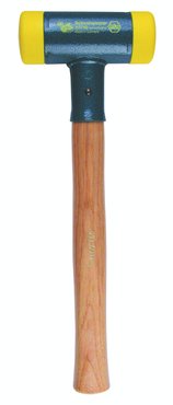 Dead Blow Recoilless Hammer -- 26 oz; Wood Handle; 1-5/8'' Head Diameter - Sun Tool & Supply