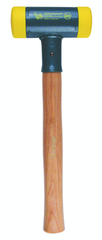 Dead Blow Recoilless Hammer -- 26 oz; Wood Handle; 1-5/8'' Head Diameter - Sun Tool & Supply