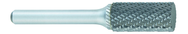 SA-4 -- 7/16 x 1 LOC x 1/4 Shank x 2 OAL Cylindrical Carbide Medium Tough Cut Burr - Sun Tool & Supply