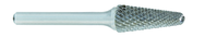 SL-2 -- 5/16 x 7/8 LOC x 1/4 Shank x 2 OAL 14 Degree Included Angle Carbide Medium Tough Cut Burr - Sun Tool & Supply