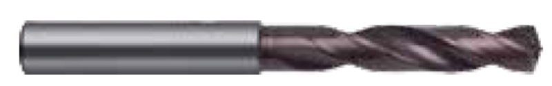 7.6mm Dia. - Carbide HP 3XD Drill-140Â° Point-Coolant-Bright - Sun Tool & Supply