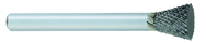 SN-4 -- 1/2 x 1/2 LOC x 1/4 Shank x 2 OAL Inverted Taper Carbide Medium Tough Cut Burr - Sun Tool & Supply