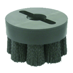 10" Diameter - Shell-Mill Holder Crimped Filament Disc Brush - 0.026/120 Grit - Sun Tool & Supply