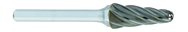 SL-7A -- 3/4 x 1-1/2 LOC x 1/4 Shank x 2 OAL 14 Degree Included Angle Carbide Aluminum Cut Burr - Sun Tool & Supply