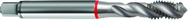 M2.5x0.45 6H 3-Flute Cobalt Red Ring Semi-Bottoming 40 degree Spiral Flute Tap-Bright - Sun Tool & Supply