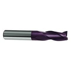 3/8 Dia. x 3 Overall Length 3-Flute Square End Solid Carbide SE End Mill-Round Shank-Center Cut-Firex - Sun Tool & Supply