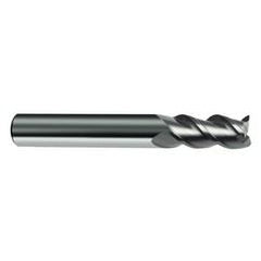 6.5mm Dia. - 60mm OAL - 45° Helix Bright Carbide End Mill - 3 FL - Sun Tool & Supply