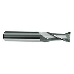 16mm Dia. x 92mm Overall Length 2-Flute Square End Solid Carbide SE End Mill-Round Shank-Center Cut-Uncoated - Sun Tool & Supply