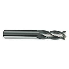 4.5mm Dia. x 50mm Overall Length 4-Flute Square End Solid Carbide SE End Mill-Round Shank-Center Cut-Uncoated - Sun Tool & Supply