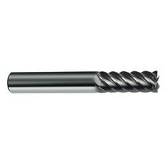 14mm Dia. - 83mm OAL - 45° Helix Bright Carbide End Mill - 6 FL - Sun Tool & Supply