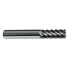 6mm Dia. - 57mm OAL - 45° Helix Bright Carbide End Mill - 6 FL - Sun Tool & Supply