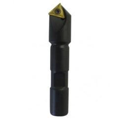 90° Point- 0.047" Min- 0.5" SH- Indexable Countersink & Chamfering Tool - Sun Tool & Supply