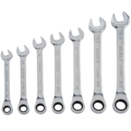 STANLEY® 7 Piece Metric Ratcheting Combination Wrench Set – 12 Point - Sun Tool & Supply